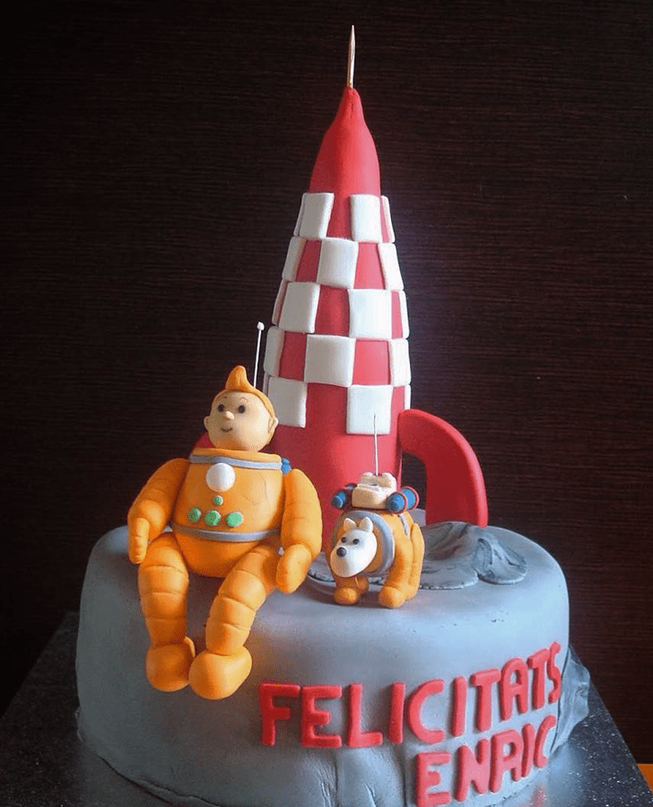 Elegant Tintin Cake