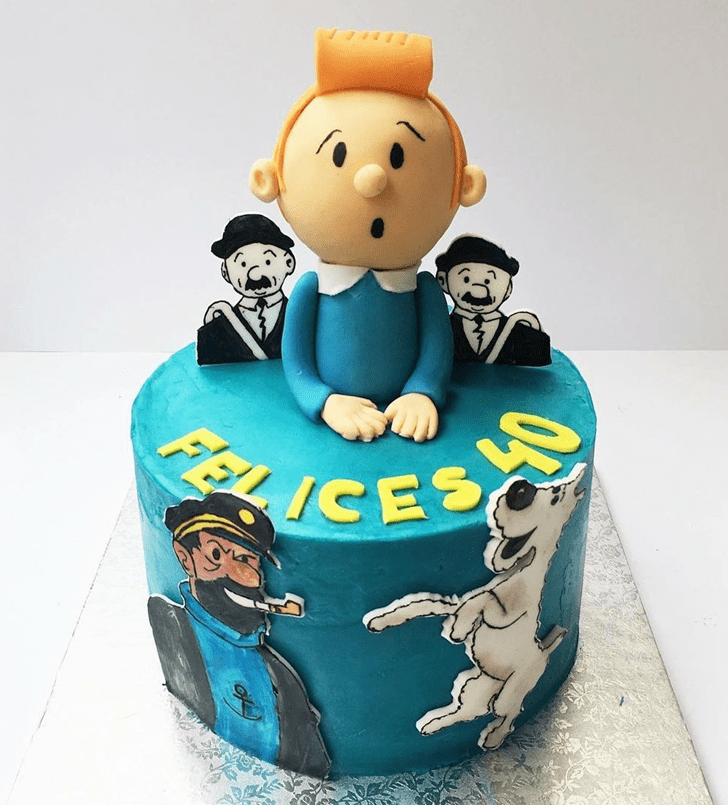 Lovely Tintin Cake Design