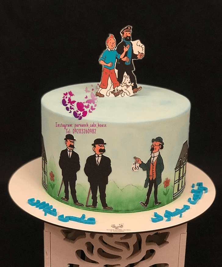 Mesmeric Tintin Cake