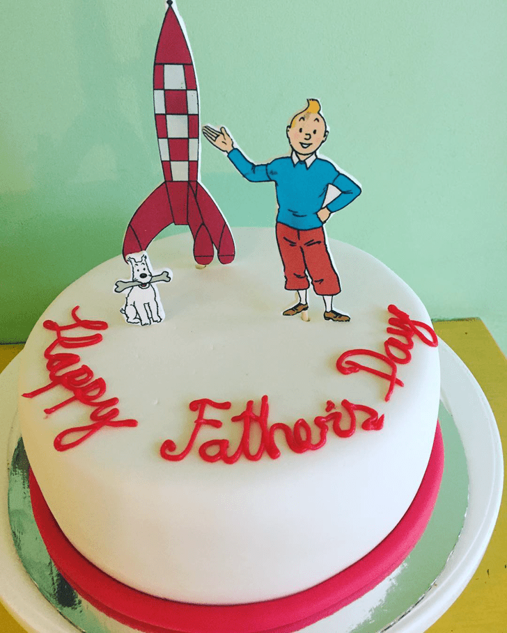 Pretty Tintin Cake