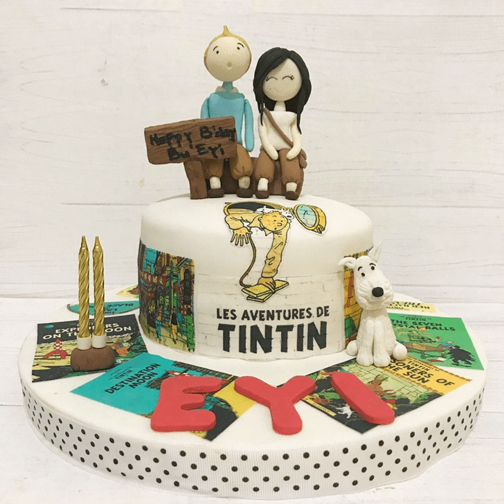 Shapely Tintin Cake