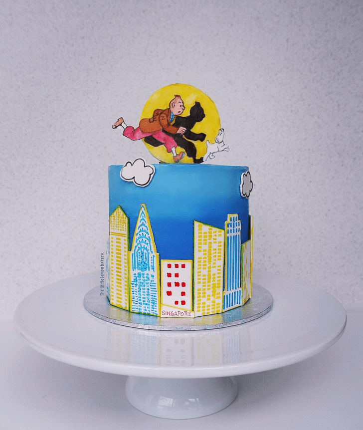 Wonderful Tintin Cake Design
