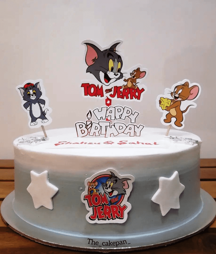 Adorable Tom and Jerry Cake