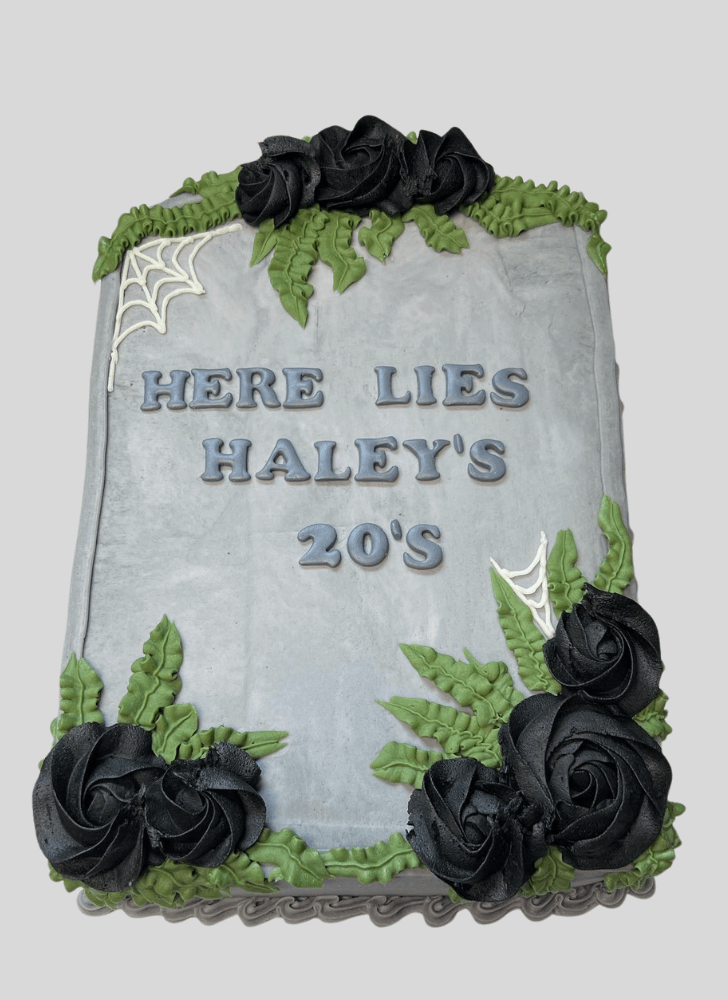 Dazzling Tombstone Cake