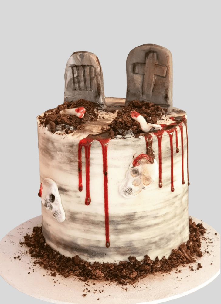 Lovely Tombstone Cake Design