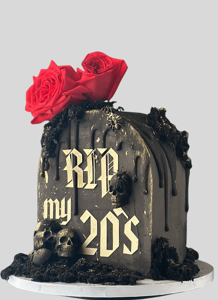 Magnetic Tombstone Cake