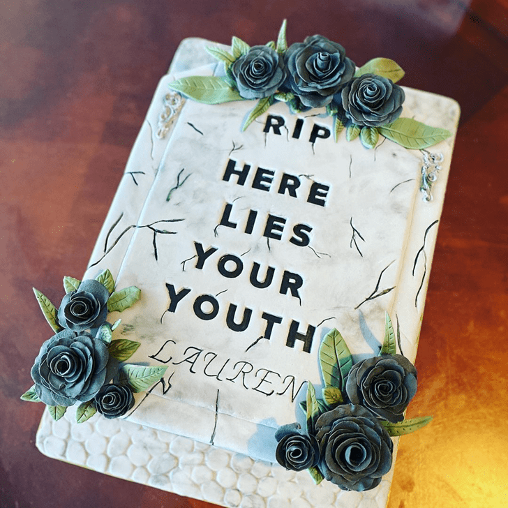Adorable Tombstone Cake
