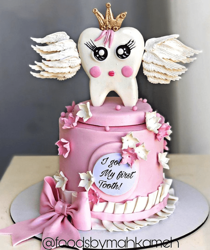 Alluring Tooth Cake