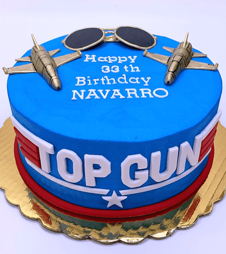 Dazzling Top Gun Cake