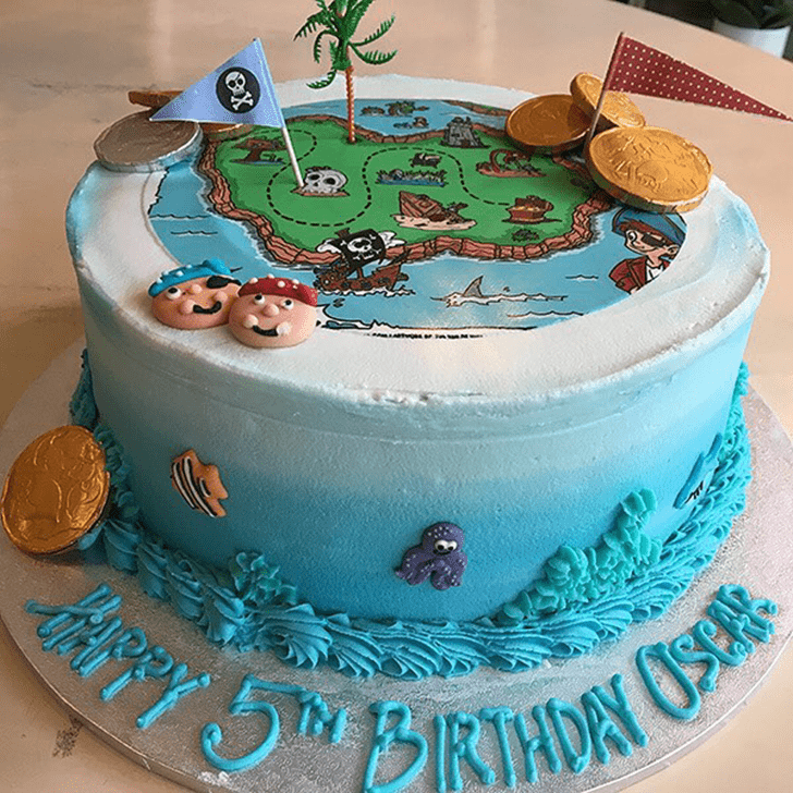 Charming Treasure Island Cake