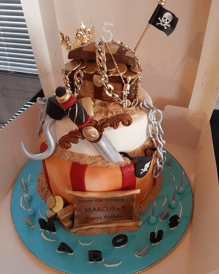 Classy Treasure Island Cake