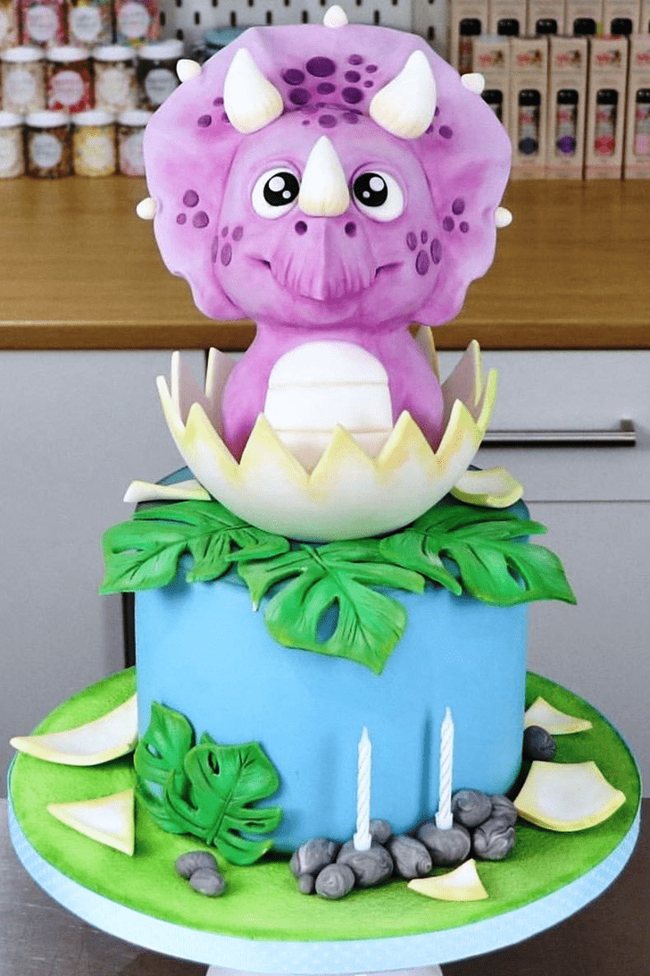 Captivating Triceratops Cake