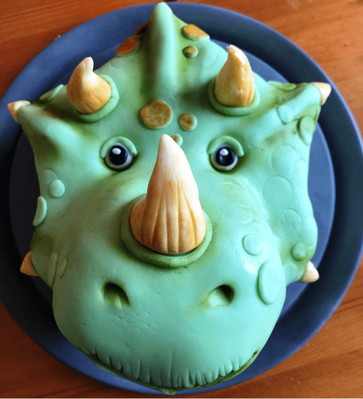 Cute Triceratops Cake