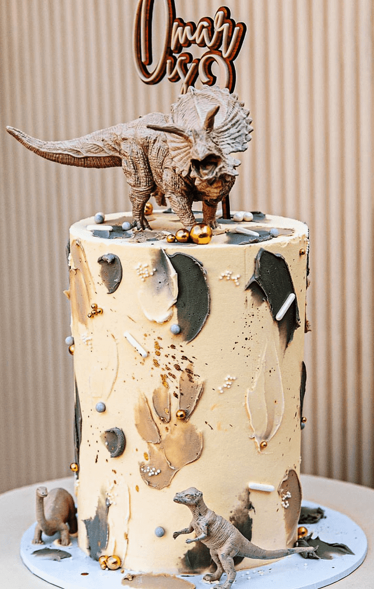 Dazzling Triceratops Cake