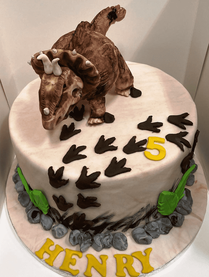 Enthralling Triceratops Cake