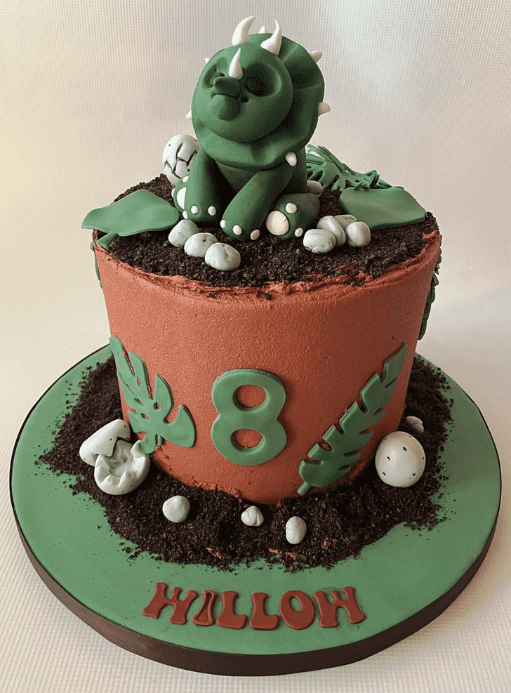 Enticing Triceratops Cake