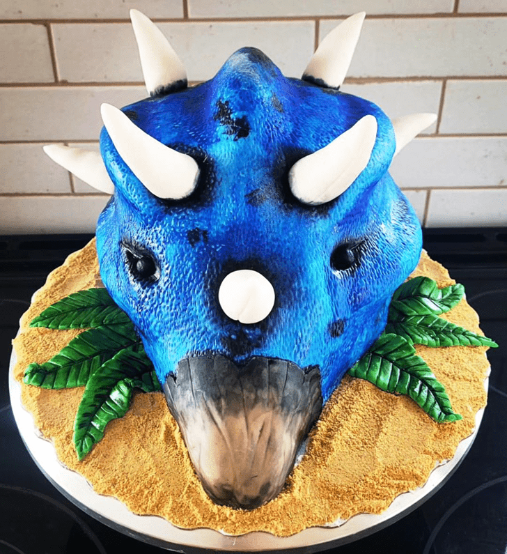 Marvelous Triceratops Cake