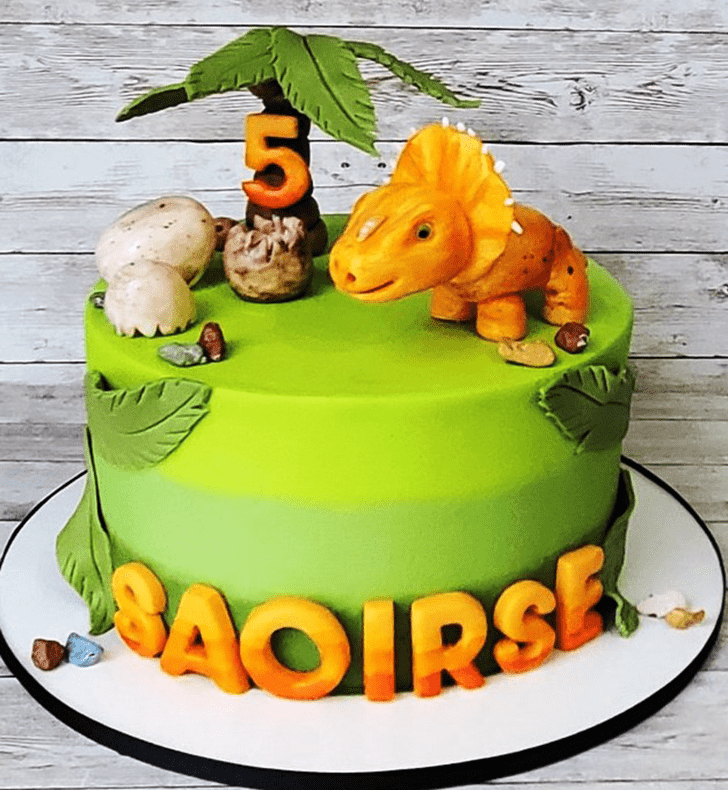 Pleasing Triceratops Cake