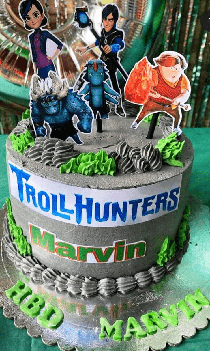 Pretty Trollhunters Cake