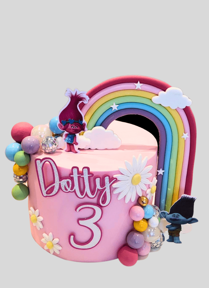 Beauteous Trolls Cake