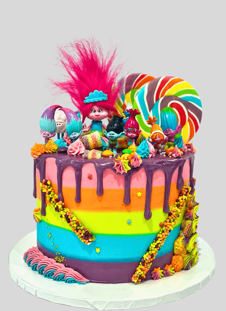 Cute Trolls Cake