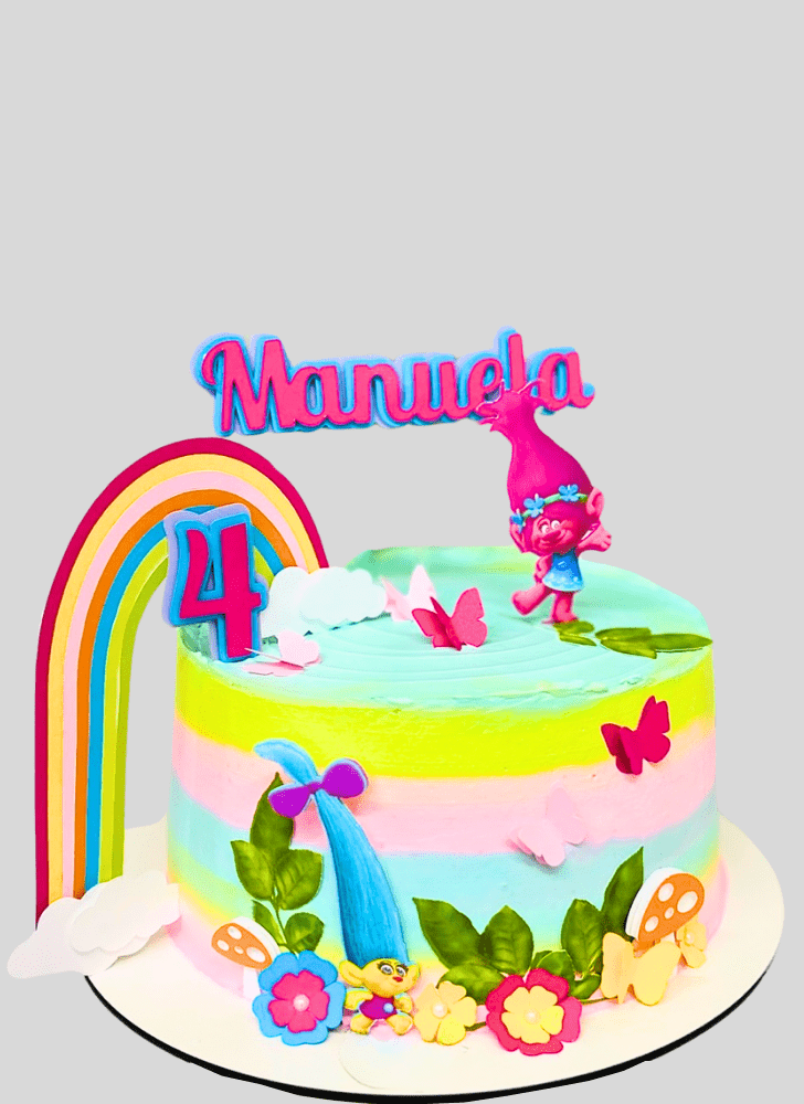 Delicate Trolls Cake
