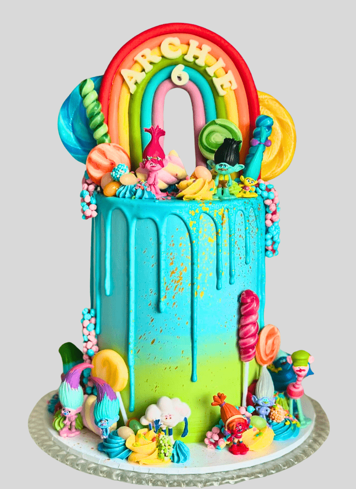 Excellent Trolls Cake