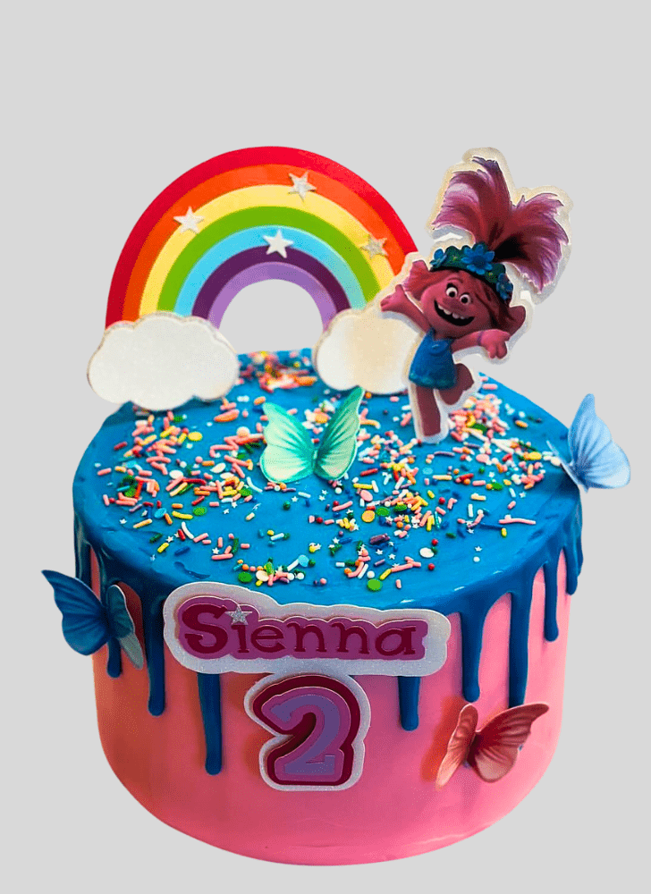 Shapely Trolls Cake