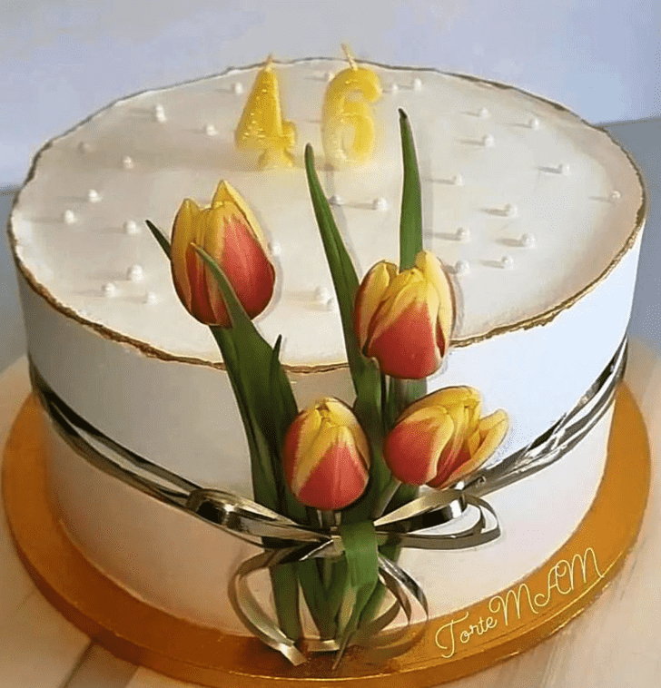 Captivating Tulip Cake