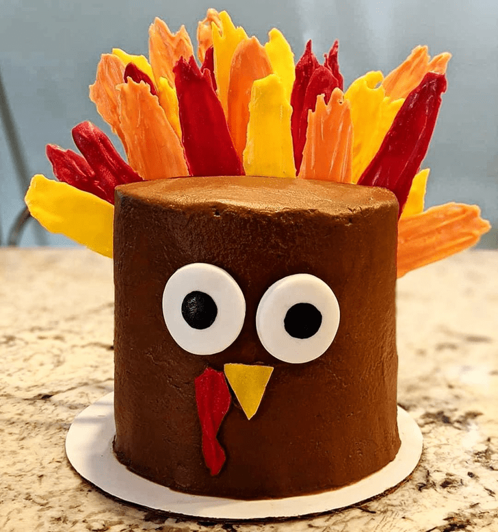 Appealing Turkey Cake
