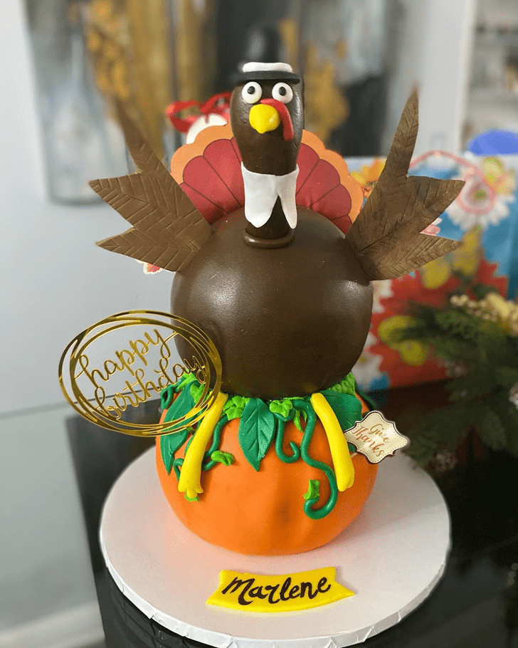 Comely Turkey Cake
