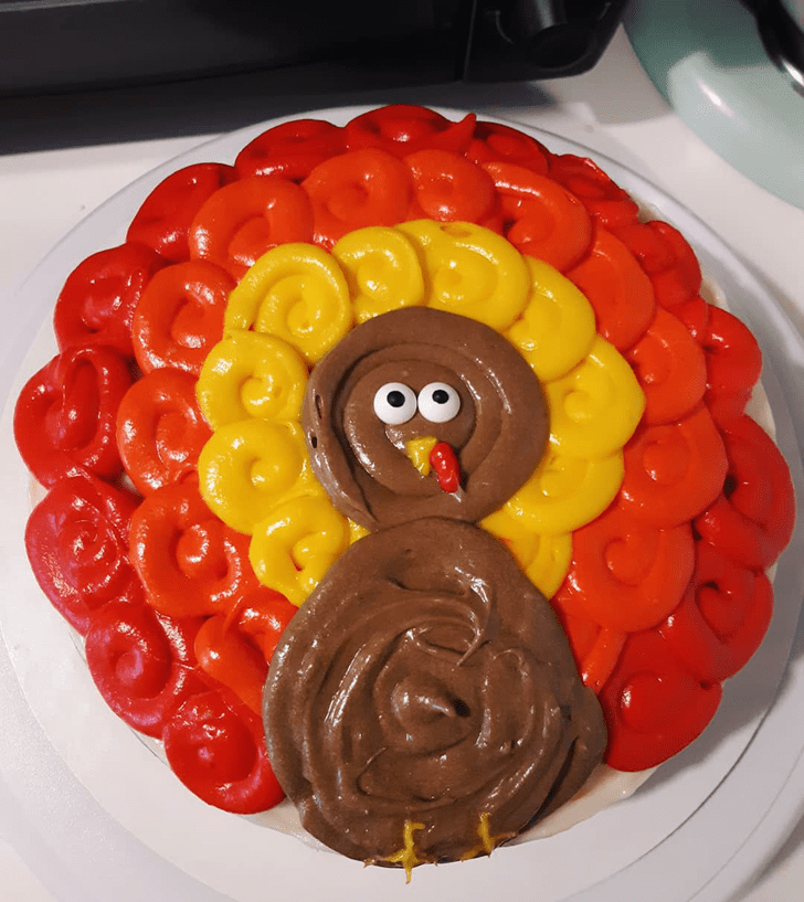 Resplendent Turkey Cake