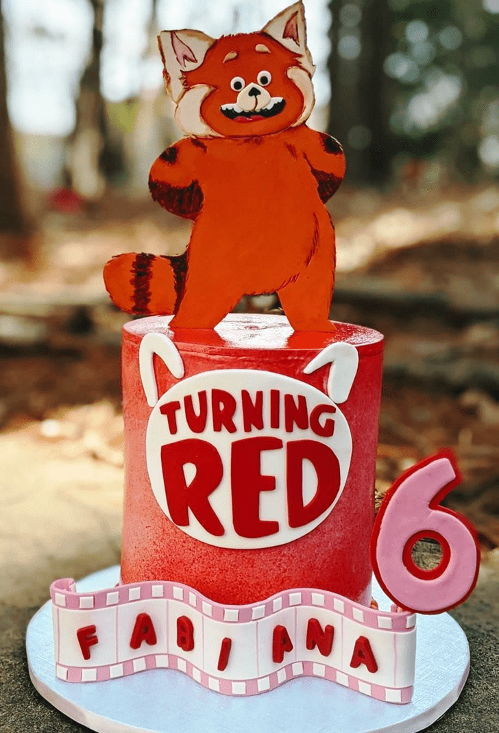 Captivating Turning Red Cake