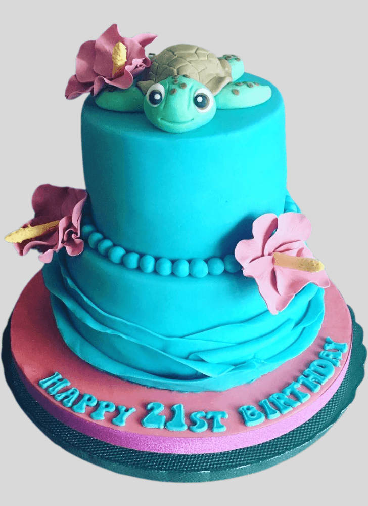 Shapely Turtle Cake