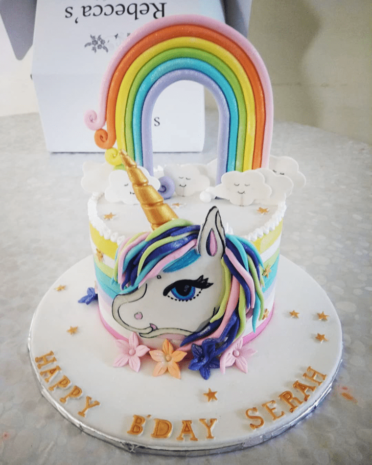 Wonderful Unicorn Cake Design