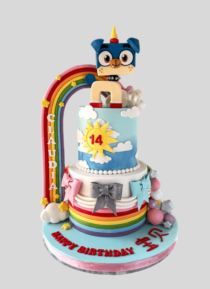 Admirable Unikitty Cake Design