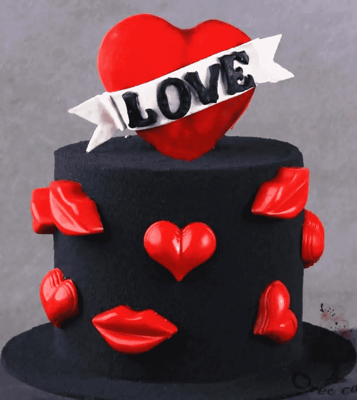 Dazzling Valentines Cake