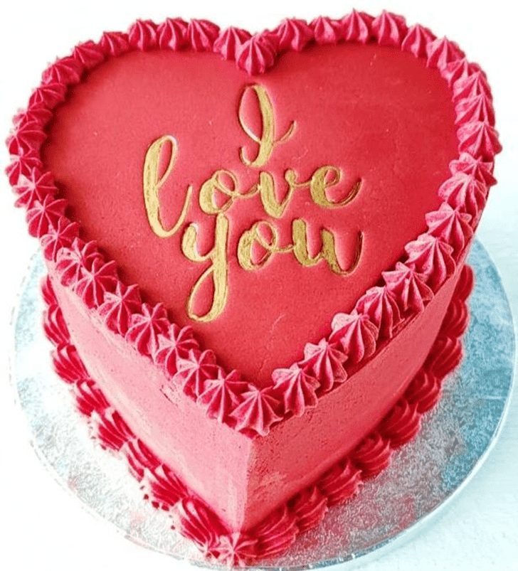 Enthralling Valentines Cake