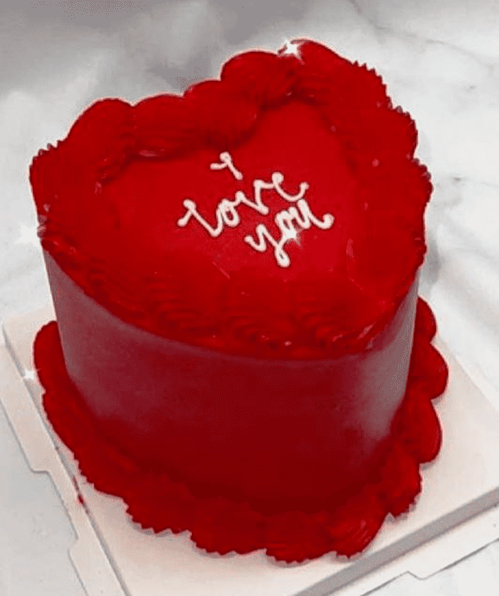 Resplendent Valentines Cake