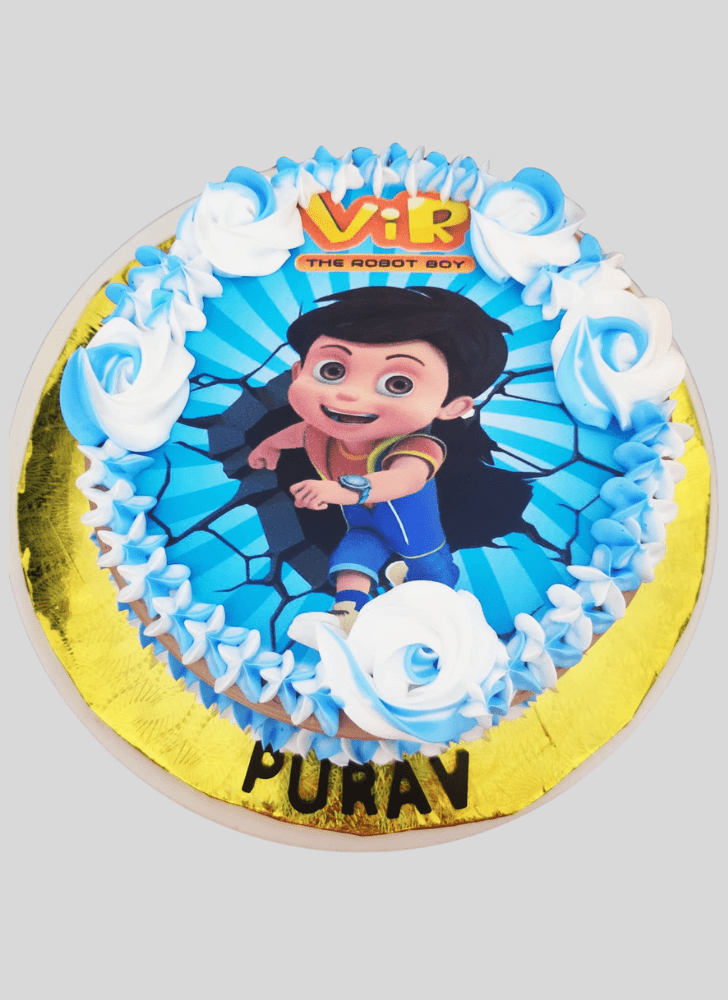 Comely Vir The Robot Boy Cake