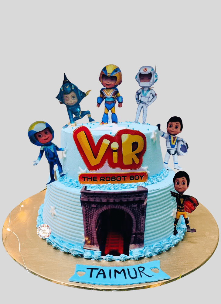 Enticing Vir The Robot Boy Cake