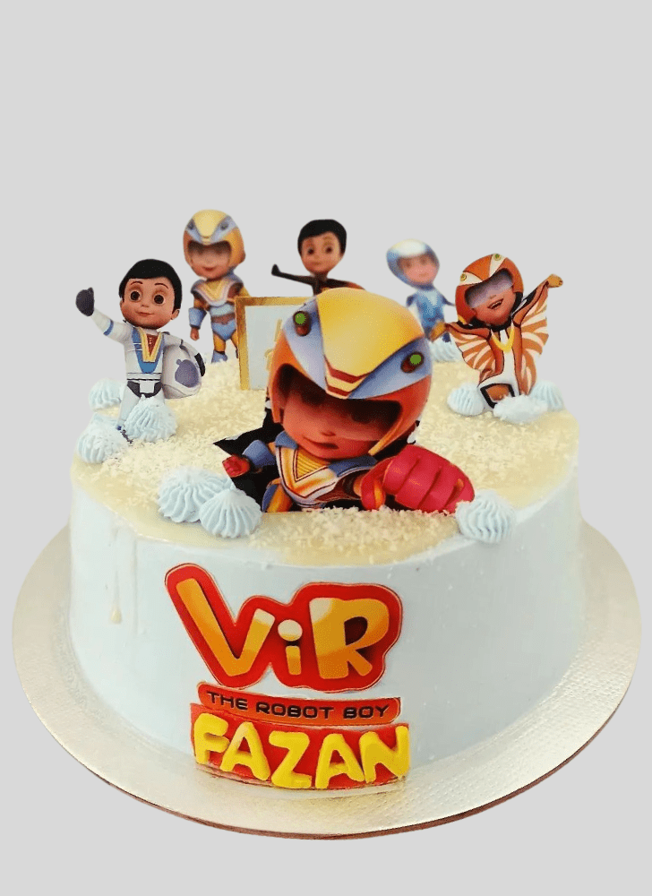 Exquisite Vir The Robot Boy Cake