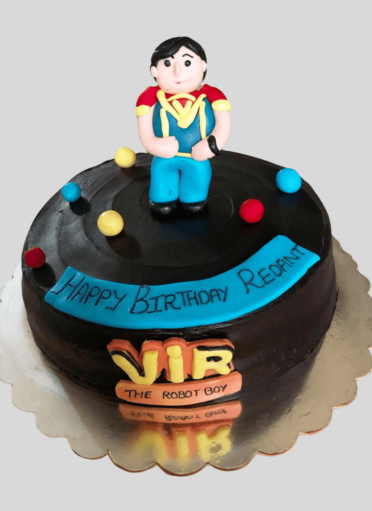 Fair Vir The Robot Boy Cake