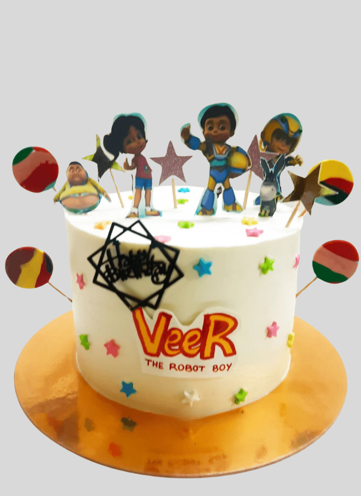 Fascinating Vir The Robot Boy Cake