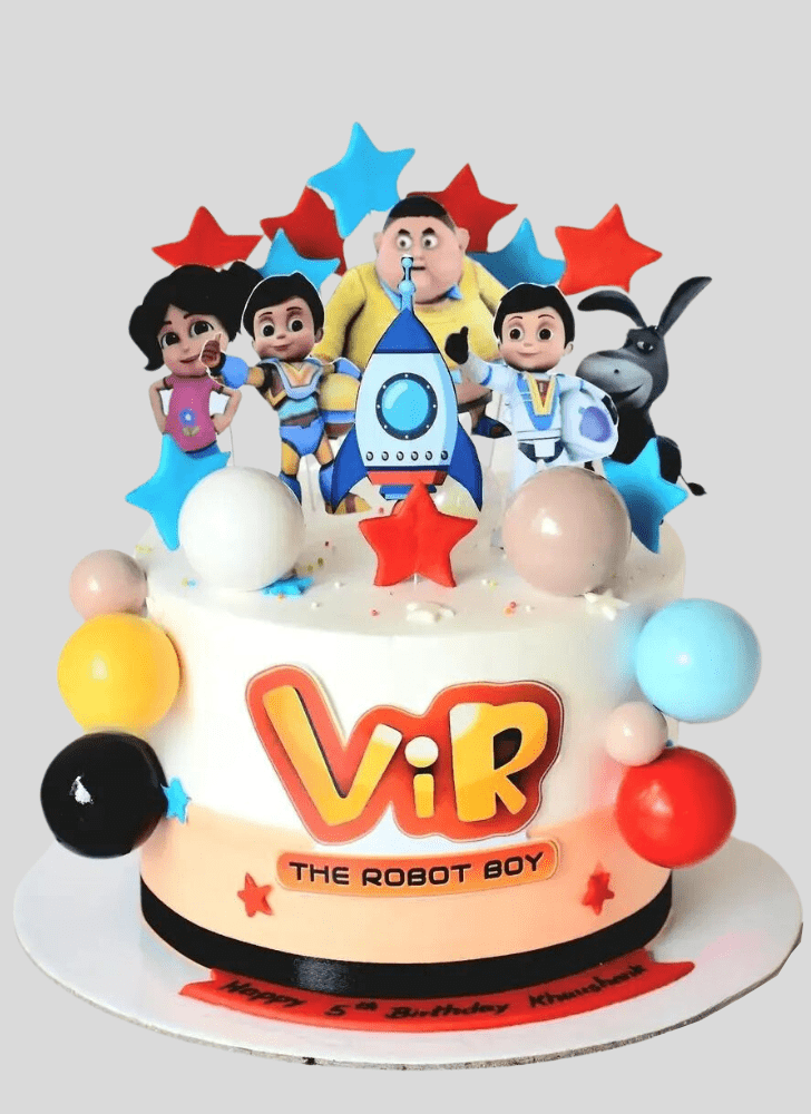 Fine Vir The Robot Boy Cake