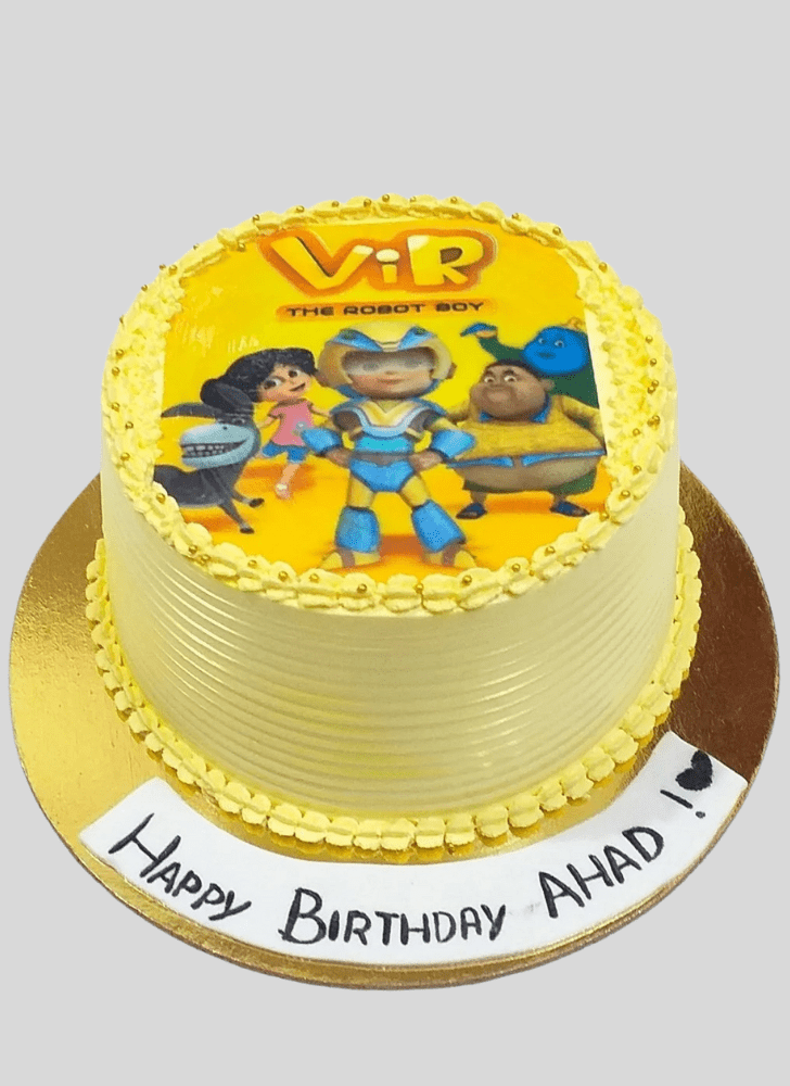 Good Looking Vir The Robot Boy Cake