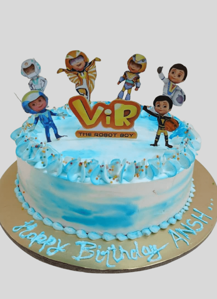 Gorgeous Vir The Robot Boy Cake