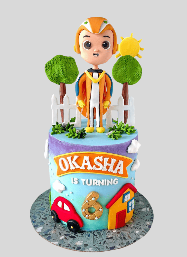 Pleasing Vir The Robot Boy Cake