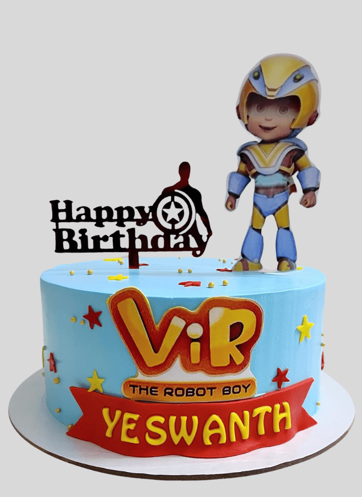Refined Vir The Robot Boy Cake