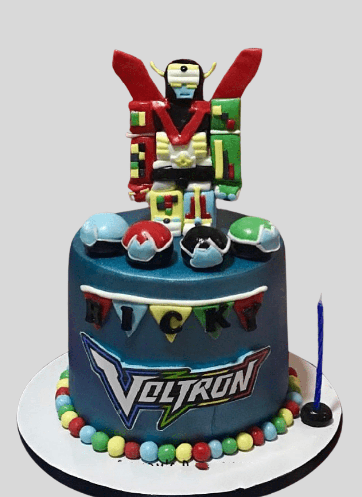 Admirable Voltron Cake Design